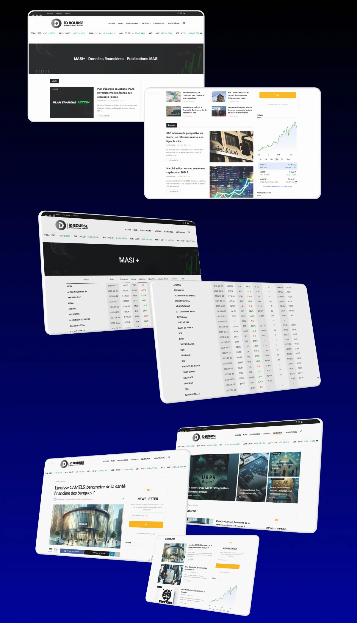 Interface site web ID Bourse