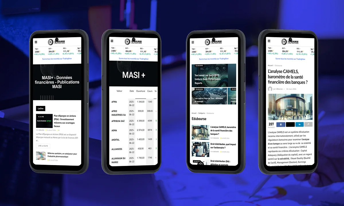 Interface mobile ID Bourse